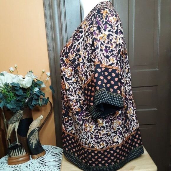 Liz Claiborne Women's Floral Motif Kimono size 1X - Picture 3 of 12